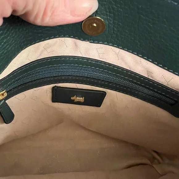 Radley London Duke Place medium compartment crossbody leather bag in pine needle - Picture 13 of 15